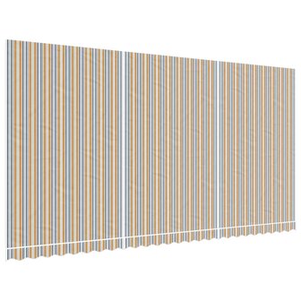 Vervangingsdoek voor luifel gestreept 6x3 m meerkleurig 2