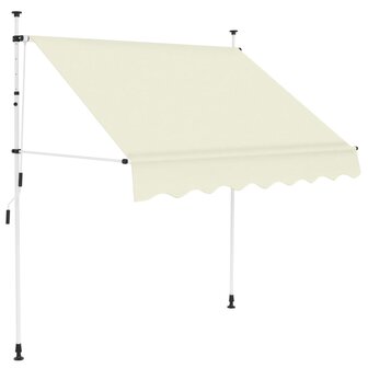 Luifel handmatig uittrekbaar 150 cm cr&egrave;me 1