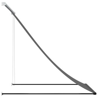 Luifel uittrekbaar 100x150 cm stof en staal antracietkleurig 4