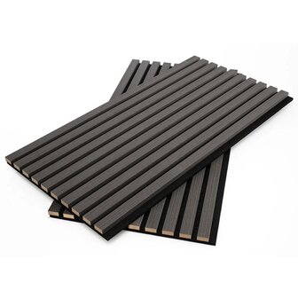 WallArt Akupanelen 4 st akoestisch askleurig eiken 5
