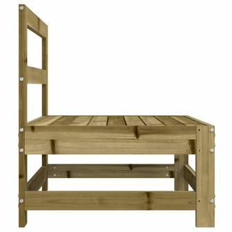 Tuinmiddenbanken 2 st ge&iuml;mpregneerd grenenhout 5