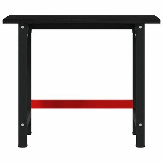 Werkbank 100x60x81,5 cm massief eikenhout donkerbruin 4