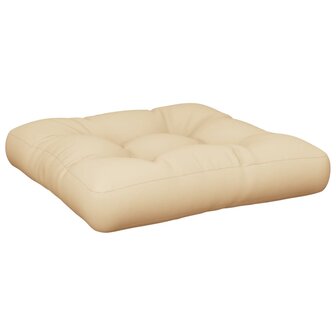 Palletkussen 50x50x12 cm stof beige 2