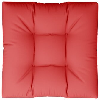 Palletkussen 80x80x12 cm stof rood 6