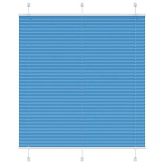 Pliss&eacute; rolgordijn 120x100cm stofbreedte 119,4cm polyester blauw 1