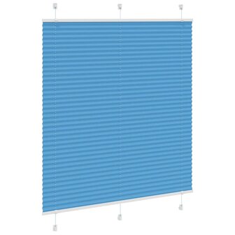 Pliss&eacute; rolgordijn 120x100cm stofbreedte 119,4cm polyester blauw 3