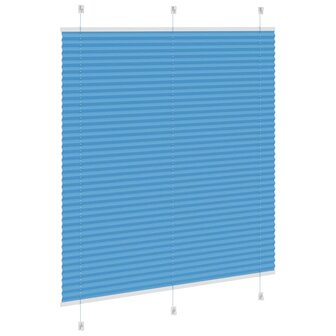 Pliss&eacute; rolgordijn 120x100cm stofbreedte 119,4cm polyester blauw 4