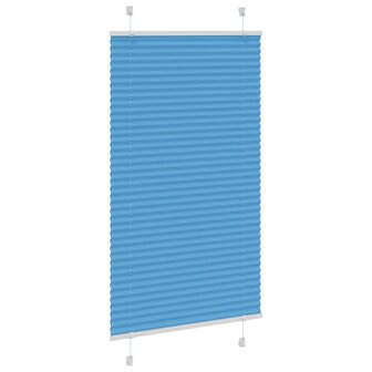 Pliss&eacute; rolgordijn 75x150 cm stofbreedte 74,4 cm polyester blauw 3