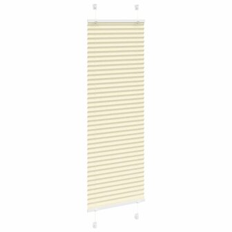 Pliss&eacute; rolgordijn 40x100 cm stofbreedte 39,4 cm polyester cr&egrave;me 3