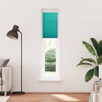 Pliss&eacute; rolgordijn 40x200 cm stofbreedte 39,4 cm petrol groen 2