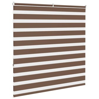 Zebra rolgordijn 145x150 cm stofbreedte 140,9cm polyester bruin 4