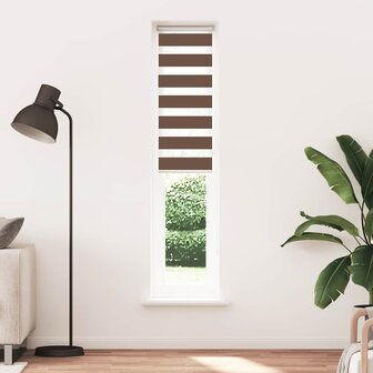 Zebra rolgordijn 45x200 cm stofbreedte 40,9 cm polyester bruin 2