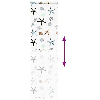 Doucherolgordijn met cassette 70x240 cm stofbreedte 66 cm 5