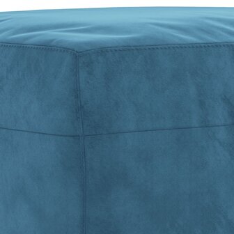 3-delige Loungeset met kussens fluweel blauw 7