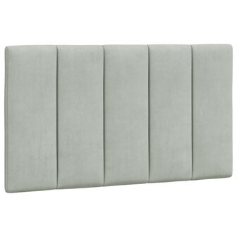 Bed met matras fluweel lichtgrijs 80x200 cm 5