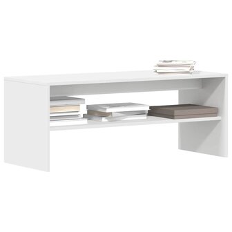 Tv-meubel 100x40x40 cm bewerkt hout wit 1