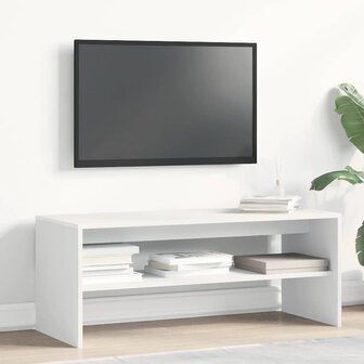 Tv-meubel 100x40x40 cm bewerkt hout wit 3