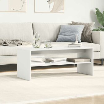 Tv-meubel 100x40x40 cm bewerkt hout wit 4