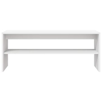 Tv-meubel 100x40x40 cm bewerkt hout wit 5