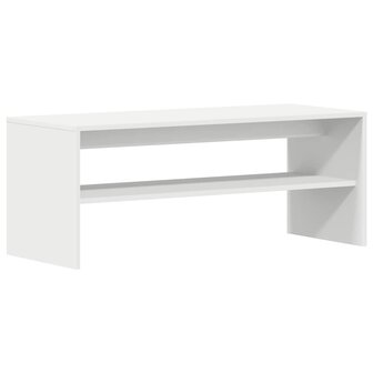 Tv-meubel 100x40x40 cm bewerkt hout wit 7