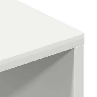 Tv-meubel 100x40x40 cm bewerkt hout wit 8