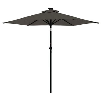 Parasol met stalen paal 225x225x212 cm antracietkleurig 4