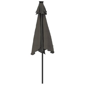 Parasol met stalen paal 225x225x212 cm antracietkleurig 6