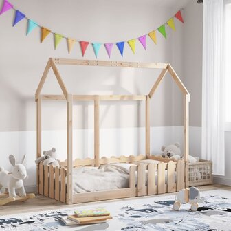 Bedhuis massief grenenhout 70x140 cm 1