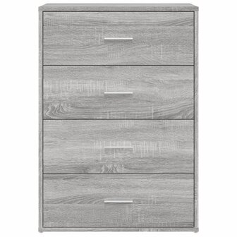 Dressoir 60x31x84 cm bewerkt hout grijs sonoma eikenkleurig 5