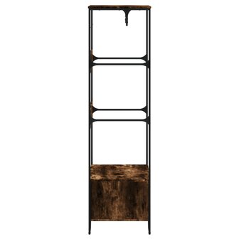 Kledingkast 90x50x180 cm bewerkt hout gerookt eikenkleurig 5