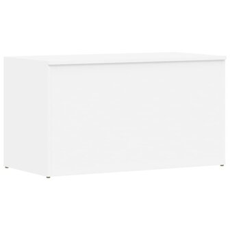 Opbergkist 84x42x46 cm bewerkt hout wit 2
