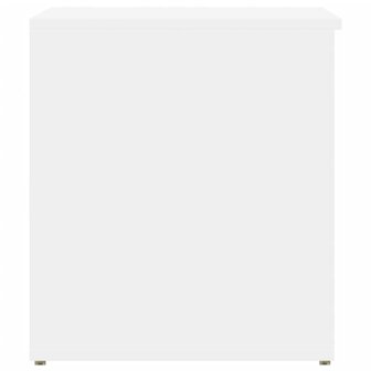Opbergkist 84x42x46 cm bewerkt hout wit 5