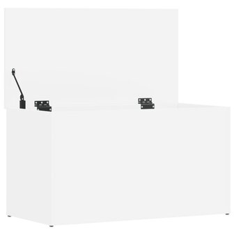 Opbergkist 84x42x46 cm bewerkt hout wit 7