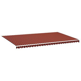 Vervangingsdoek voor luifel 6x3,5 m oranje en bruin 2
