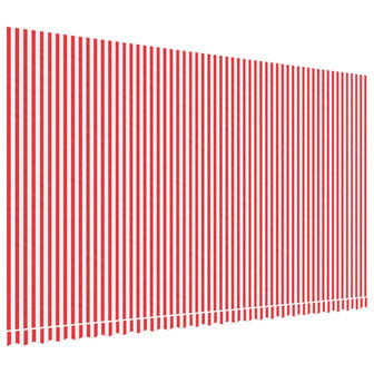 Vervangingsdoek voor luifel gestreept 6x3,5 m rood en wit 2