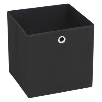 Opbergboxen 10 st 28x28x28 cm nonwoven stof zwart 3