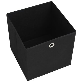 Opbergboxen 10 st 28x28x28 cm nonwoven stof zwart 5