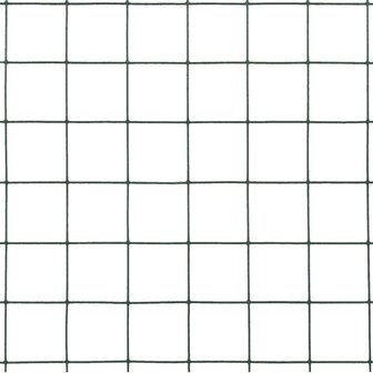 Kippengaas 10x0,5 m staal met PVC coating groen 4