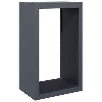 Haardhoutrek 60x40x100 cm staal antracietkleurig 6