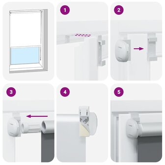 Rolgordijn verduisterend 75x130cm stofbreedte 70,7 cm polyester 6