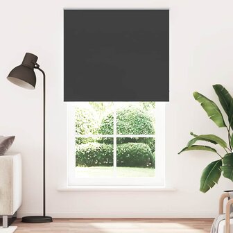 Rolgordijn verduisterend 130x210 cm stofbreedte 126,6 cm zwart 1