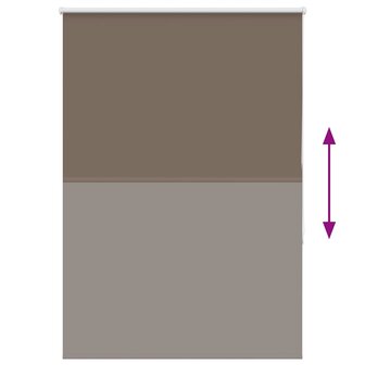 Rolgordijn verduisterend koffie 105x130 cm stofbreedte 100,7 cm 5