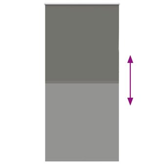 Rolgordijn verduisterend 105x210 cm stofbreedte 100,7 cm grijs 5