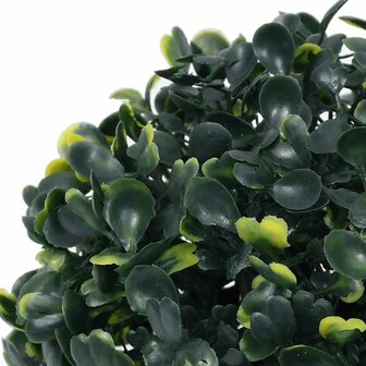 Kunstbuxusballen met LED-verlichting 2 st 22 cm groen 3