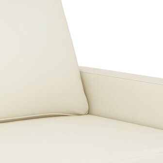 Tweezitsbank 140 cm fluweel cr&egrave;mekleurig 6