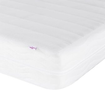 Bed met matras kunstleer zwart 180x200 cm 9
