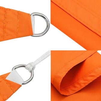 Schaduwdoek rechthoekig 2x2,5 m oxford stof oranje 7