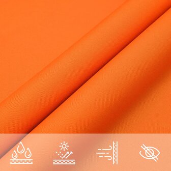 Schaduwdoek rechthoekig 2x2,5 m oxford stof oranje 8