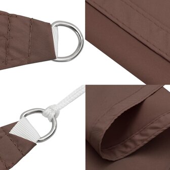 Zonnescherm rechthoekig 3x6 m oxford stof bruin 6