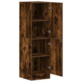 Keukenkast 38x41,5x131,5 cm bewerkt hout gerookt eikenkleurig 5